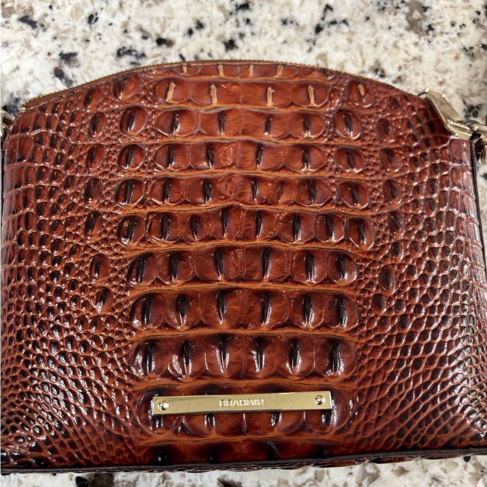 Brahmin Brown Crocodile Embossed Women's Bag